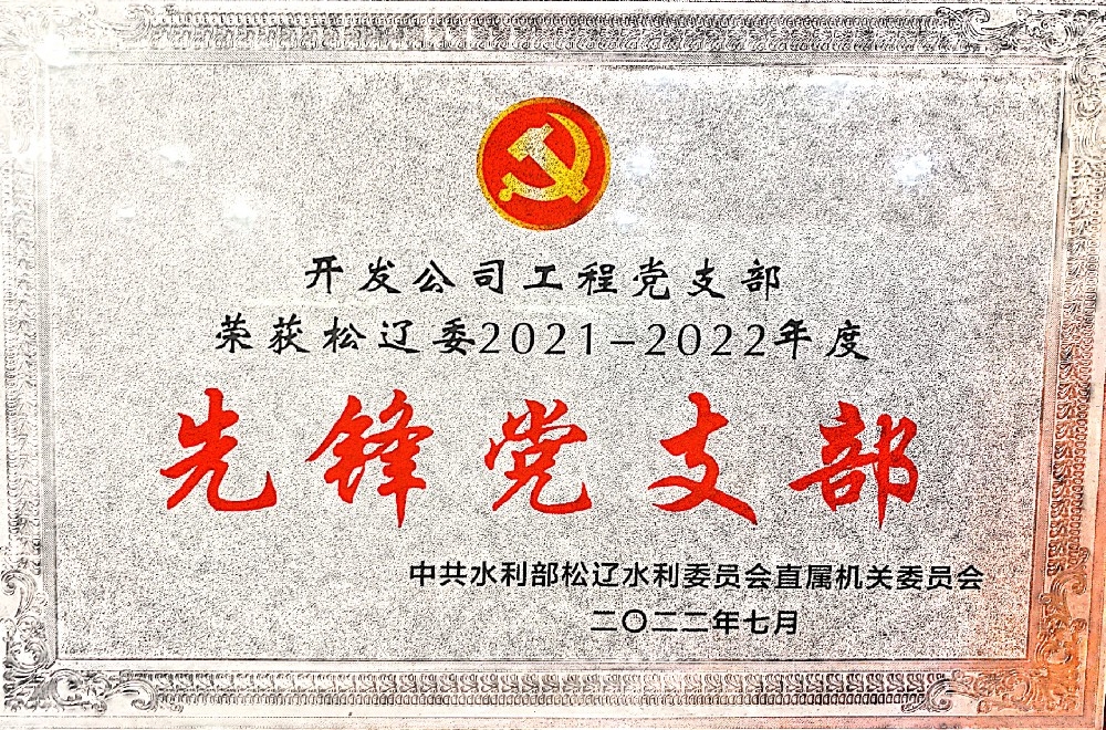 獲先鋒黨支部榮譽(yù)稱號(hào)